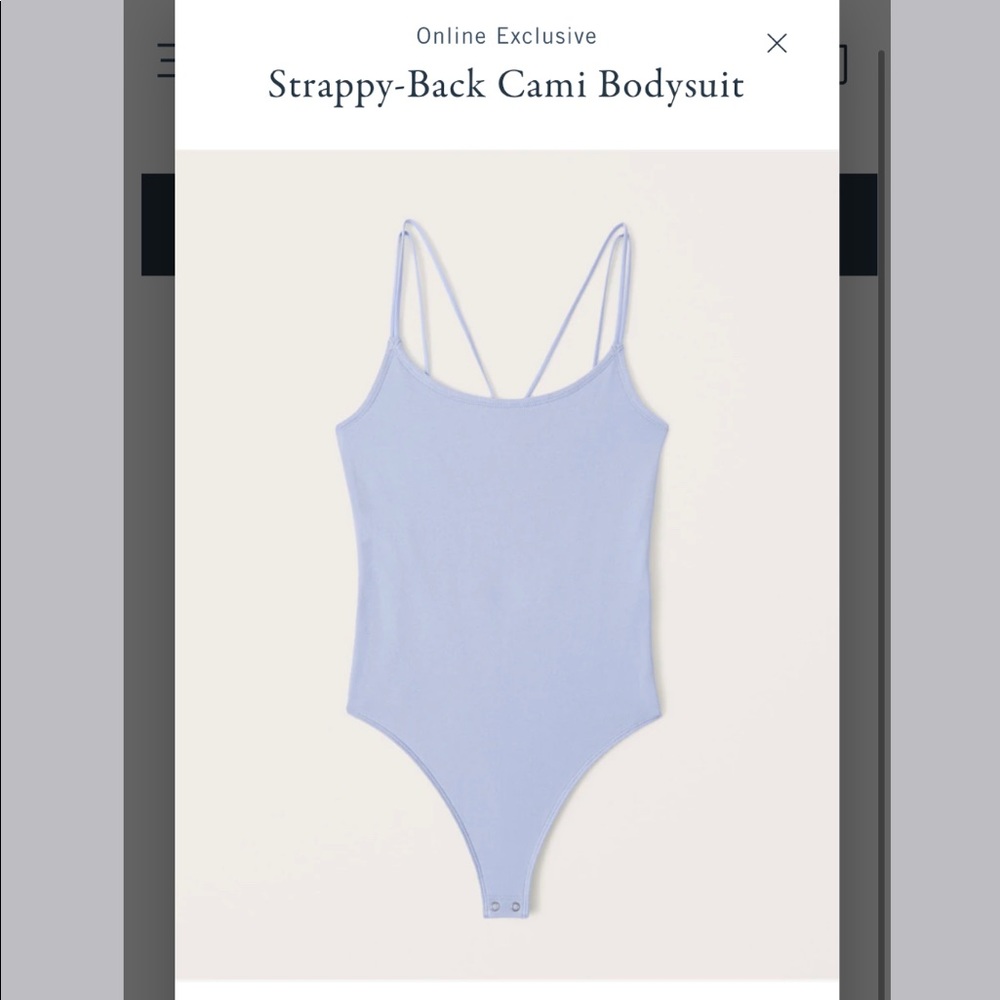 NWT Abercrombie & Fitch Blue Bodysuit